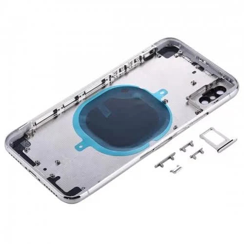 Rear Housing with Small Parts for iPhone X-Silver Rear Housing with Small Parts for iPhone X-Silver